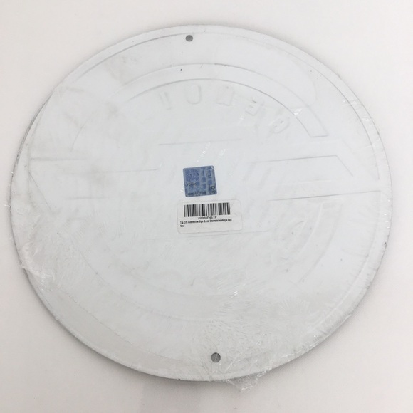 Genuine Chevrolet Metal Sign Circular Man Cave Garage Sign NEW Blue Black Silver - Picture 6 of 7